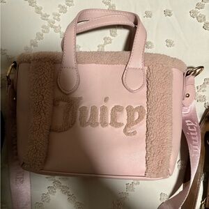 Juicy Couture Pink Shearling Handbag